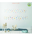 Alphabet PVC Free Wall Stickers - Reusable & Educational