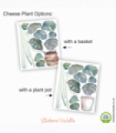 Cheese Plant Original Watercolour Painting Wall Sticker