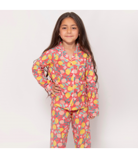 Lemon Grove Girls Button Up Pyjamas