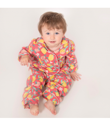 Lemon Grove Girls Button Up Pyjamas