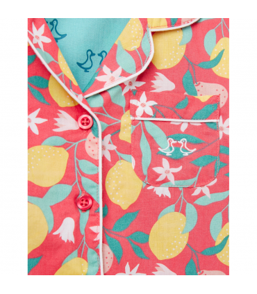 Lemon Grove Girls Button Up Pyjamas