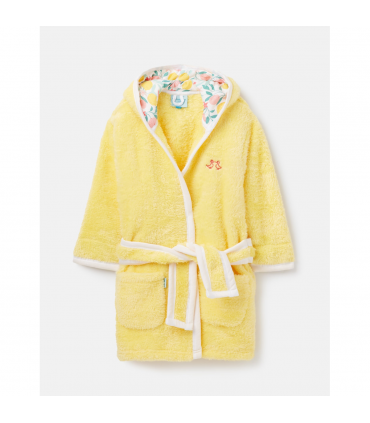 Lemon Grove Yellow Girls Fleece Dressing Gown