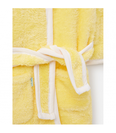Lemon Grove Yellow Girls Fleece Dressing Gown