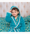 Busy Bees Blue Boys Fleece Dressing Gown