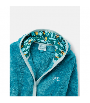 Busy Bees Blue Boys Fleece Dressing Gown