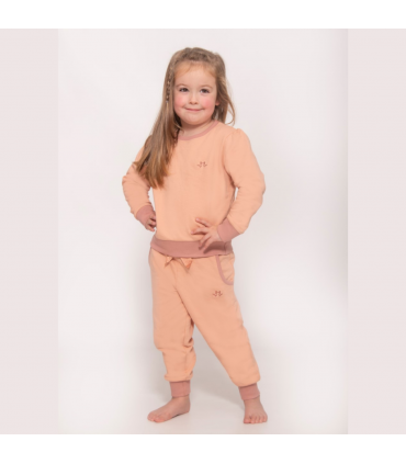 Girls Pink Jersey Lounge Set