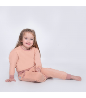 Girls Pink Jersey Lounge Set