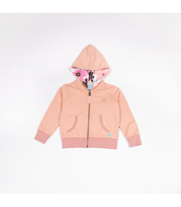 Girls Pink Jersey Lounge Hoodie