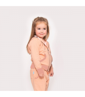 Girls Pink Jersey Lounge Hoodie