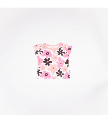 Girls Pink Jersey Lounge Tee