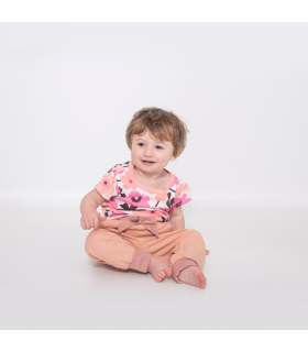 Girls Pink Jersey Lounge Tee