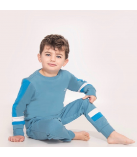 Boys Blue Jersey Lounge Set