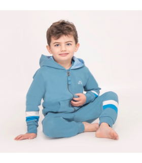 Boys Blue Jersey Lounge Hoodie
