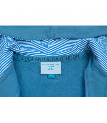 Boys Blue Jersey Lounge Hoodie