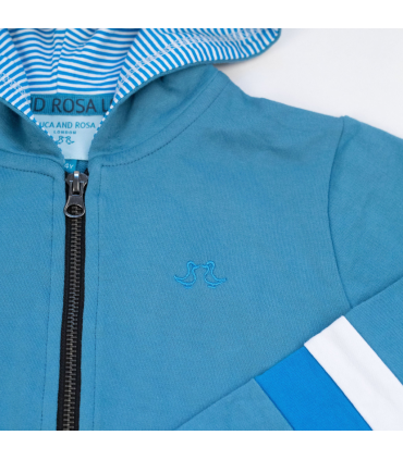 Boys Blue Jersey Lounge Hoodie