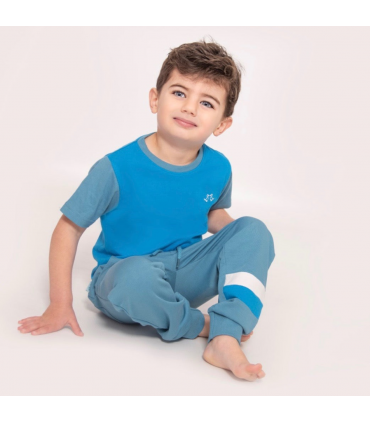 Boys Blue Jersey Lounge Tee