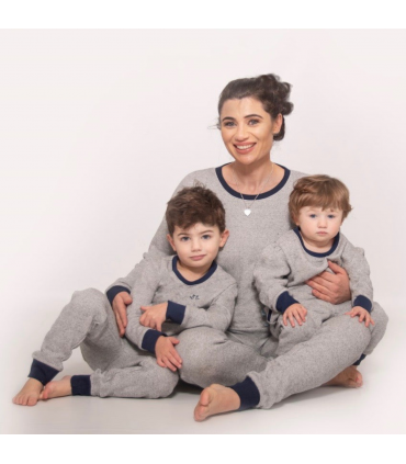 Boys Grey Jersey Lounge Set