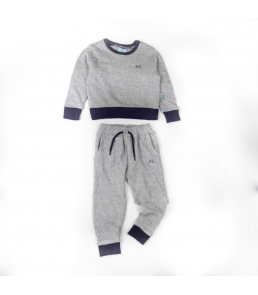 Boys Grey Jersey Lounge Set