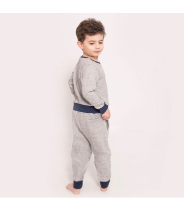 Boys Grey Jersey Lounge Set