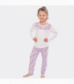 Dizzy Daisy Print Girls Interlock Pyjamas
