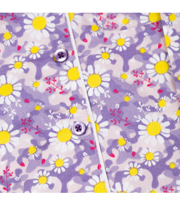Dizzy Daisy Print Girls Button Up Pyjamas