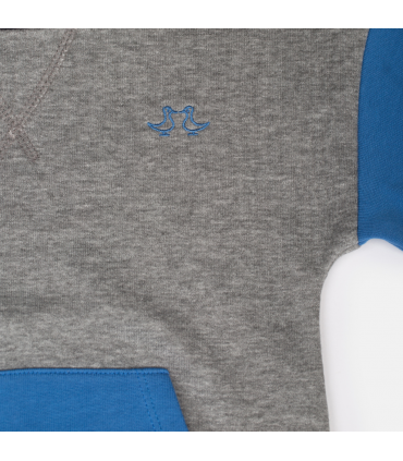 Grey & Blue Boys Lounge Set