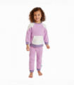 Lilac & White Girls Lounge Set