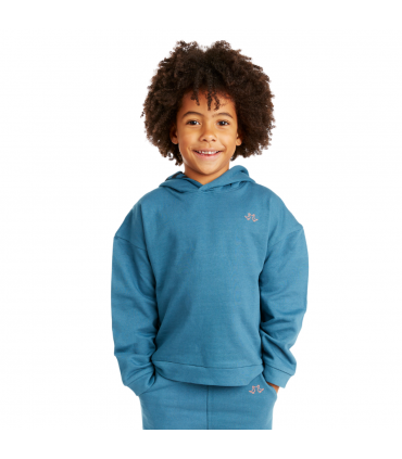 Blue Pull On Organic Cotton Hoodie