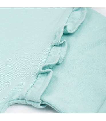 Light Blue Pull On Girls Hoodie