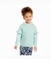 Light Blue Pull On Girls Hoodie