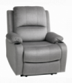 HOMCOM Recliner Armchair for Living Room, Recliner Chair with Cup Holder Grey