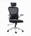 HOMCOM Executive Mesh Office Chair with Headrest, Lumbar Support, Black