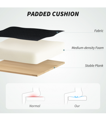 HOMCOM Executive Mesh Office Chair with Headrest, Lumbar Support, Black