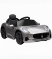 AIYAPLAY 12V Kids Electric Car, Maserati Turismo Folgore Lincesed Ride on, Grey