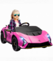 AIYAPLAY 12V Lamborghini Autentica Licensed Ride on Car, Pink