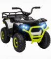 AIYAPLAY 12V Kids Quad Bike w/ 4 Suspension Wheels, for 3-5 Years - Green