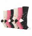 Gentle Grip - Ladies 6 Pack Bamboo Socks (4-8 / SOLRM41)
