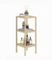 HOMCOM 3-Tier Bathroom Storage Shelving Unit, Freestanding Bamboo Shelves