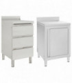 Commercial Kitchen Cabinets 2 pcs Stainless Steel