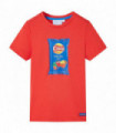 Kids' T-shirt with Short Sleeves Red 104