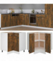 Kitchen Cabinet Smoked Oak 75,5x75,5x80,5 cm Engineered Wood