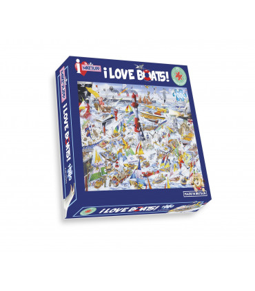 Mike Jupp I Love Boats 1000 Piece Jigsaw Puzzle