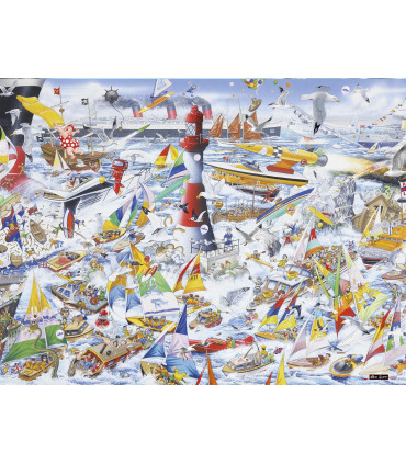 Mike Jupp I Love Boats 1000 Piece Jigsaw Puzzle