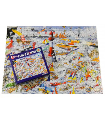 Mike Jupp I Love Boats 1000 Piece Jigsaw Puzzle
