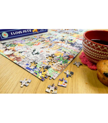 Mike Jupp I Love Pets 1000 Piece Jigsaw Puzzle