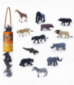 Mini African Wildlife Playset  12pc Animal Figures