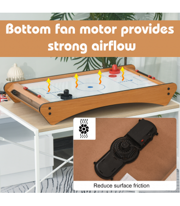 Mini Air Hockey Tabletop Game w/ 2 Pucks Pushers Fan Scoreboard  HOMCOM