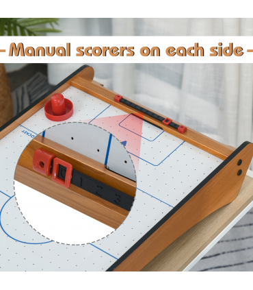 Mini Air Hockey Tabletop Game w/ 2 Pucks Pushers Fan Scoreboard  HOMCOM