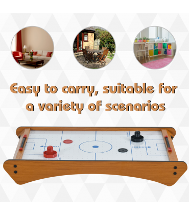 Mini Air Hockey Tabletop Game w/ 2 Pucks Pushers Fan Scoreboard  HOMCOM