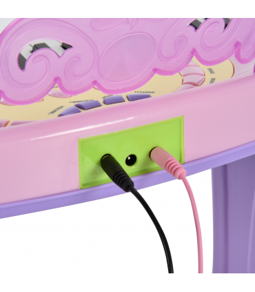 Mini Battery Organ Piano Microphone Stool 32 Key Keyboard Kids Toy